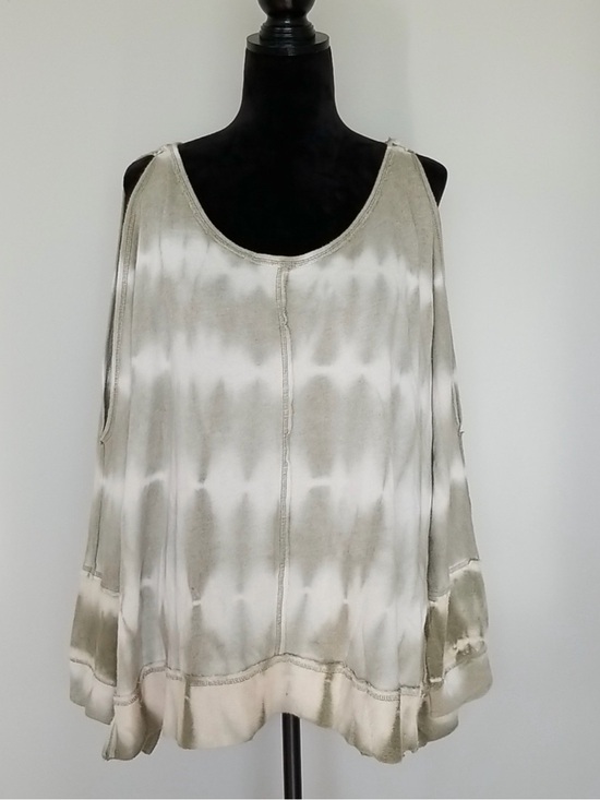 Free People Tops - Free People Cold Shoulder Tie-Dye Sweater